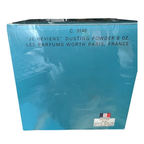 Vintage Je Reviens Paris SEALED Dusting Powder, 8 oz - Picture 2 of 2